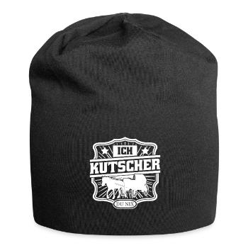 Kutsche Pferdekutsche Du Nix Kutscher - Jersey-Beanie - Schwarz - Vorne
