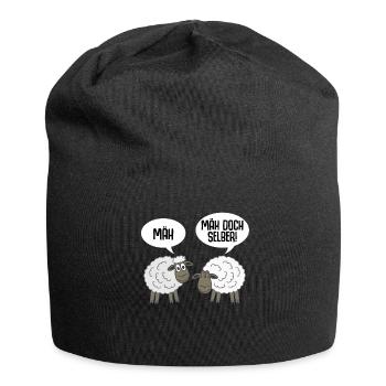 Schaf lustig Schafe - Jersey-Beanie - Schwarz - Vorne
