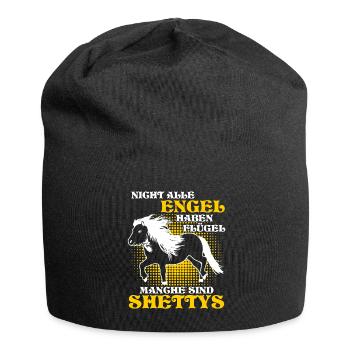 Shetty Shetland Ponys Pferd Shetlandpony - Jersey-Beanie - Schwarz - Vorne