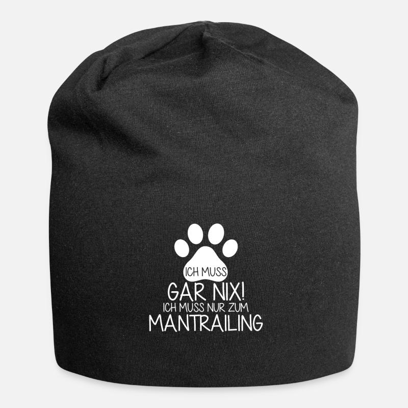 Mantrailing Mantrailer - Jersey-Beanie - Schwarz