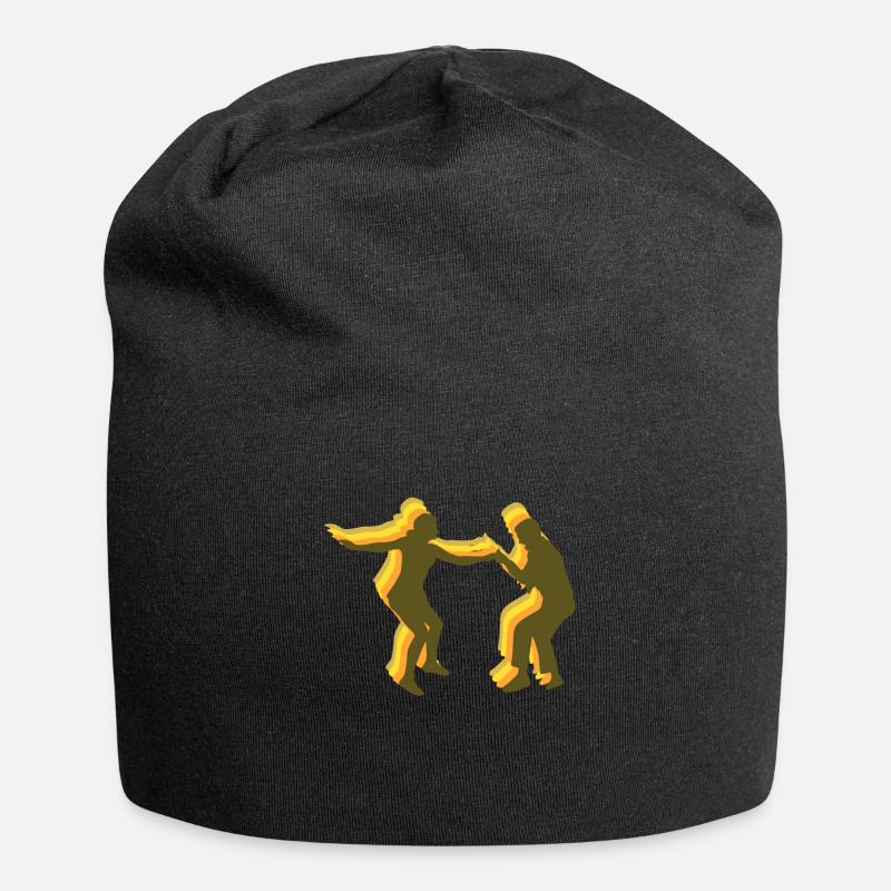 Boogie Woogie Swing Dance Retro - Jersey Beanie - black