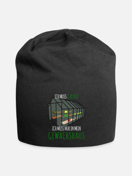 Gewächshaus Galabauer Witz Gärtner - Jersey-Beanie - Schwarz
