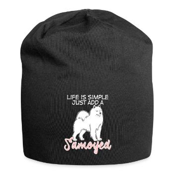 Samojede dog Samoyede Samoyed Hunde Hund - Jersey-Beanie - Schwarz - Vorne