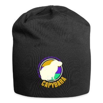 Capybaras Wasserschwein Capybara - Jersey-Beanie - Schwarz - Vorne