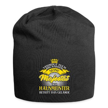 Hausmeister lustig Facility Manager - Jersey-Beanie - Schwarz - Vorne