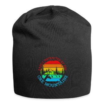 Erzgebirge Ore Mountains Erzgebirger - Jersey-Beanie - Schwarz - Vorne