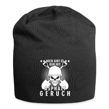 Straßenwärter Asphalt Straßenmeisterei - Jersey-Beanie - Schwarz - Vorne