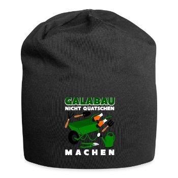 Galabau Gartenbau Werkzeug Galabauer - Jersey-Beanie - Schwarz - Vorne
