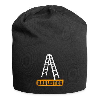 Bauleiter Bauherr Bauleitung Hausbau - Jersey-Beanie - Schwarz - Vorne