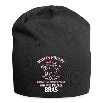 Maman Poulpe Cadeau Drôle Maman - Bonnet en jersey - noir - Devant