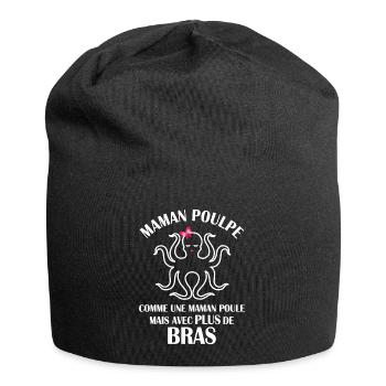 Maman Poulpe Cadeau Drôle Maman - Bonnet en jersey - noir - Devant