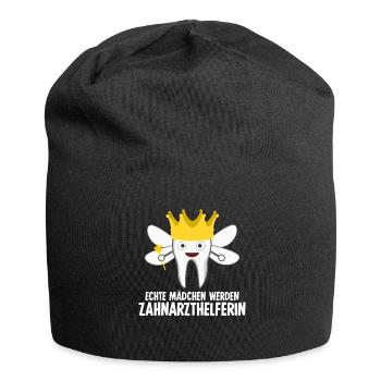 Zahnarzthelferin Zahnarzt Zahn ZFA - Jersey-Beanie - Schwarz - Vorne