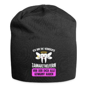 Zahnarzthelferin Assistentin ZFA - Jersey-Beanie - Schwarz - Vorne