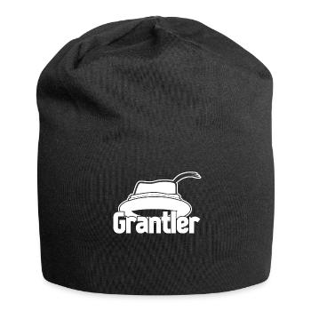Grantler Opa Hut Grantln Granteln - Jersey-Beanie - Schwarz - Vorne