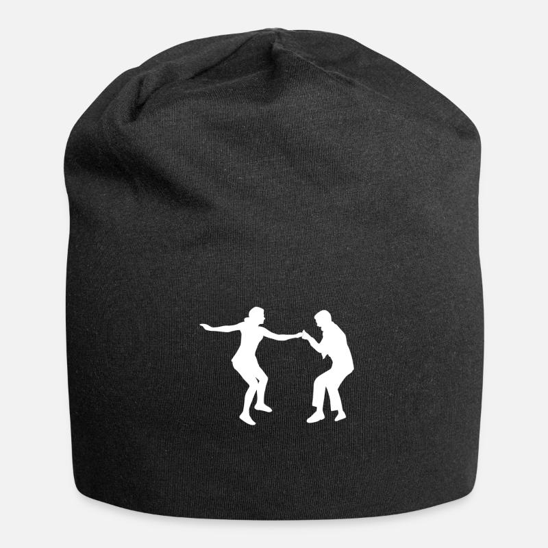 Boogie Woogie Boogie-Woogie Tanzen Swing - Jersey-Beanie - Schwarz