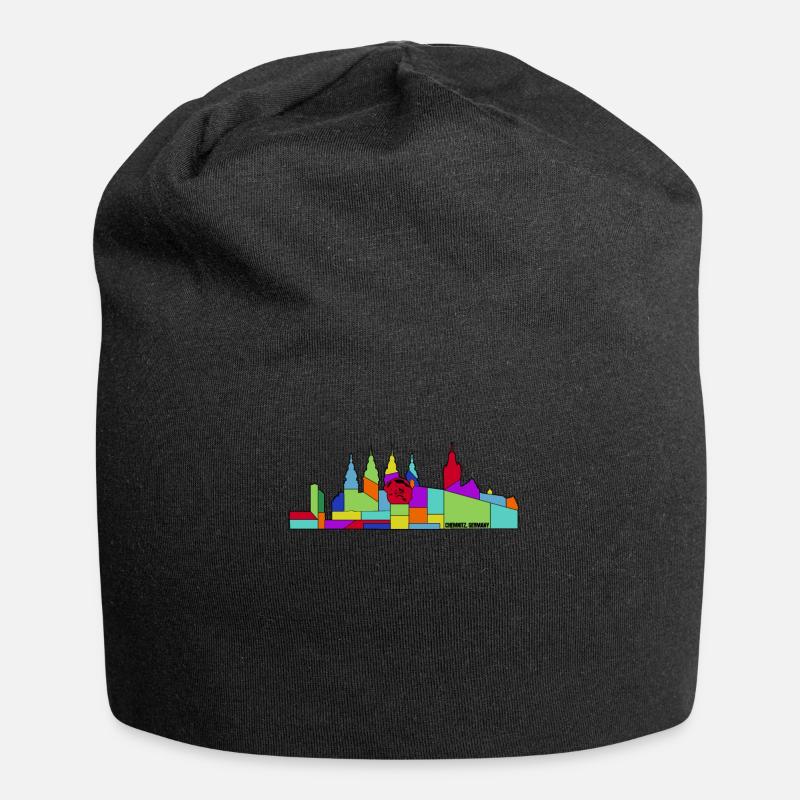 Chemnitz Sachsen Retro Chemnitzer - Jersey-Beanie - Schwarz