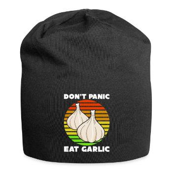 Knoblauch Garilc Joke Knoblauchzehen - Jersey-Beanie - Schwarz - Vorne