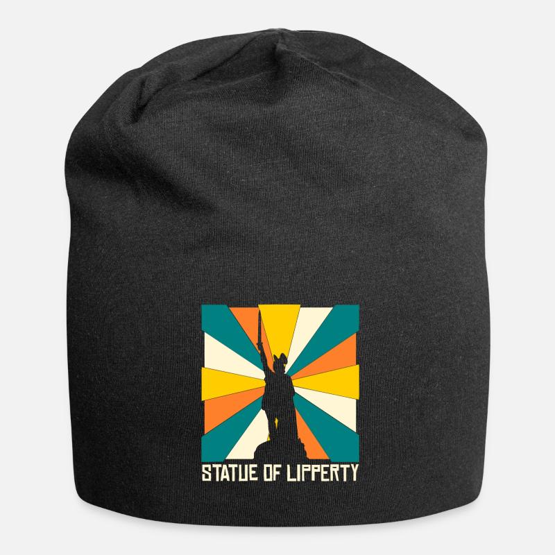 Hermannsdenkmal Retro Detmold Lippe - Jersey-Beanie - Schwarz