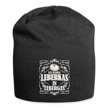 Leberkäse Gas aus Leberkas - Jersey-Beanie - Schwarz - Vorne