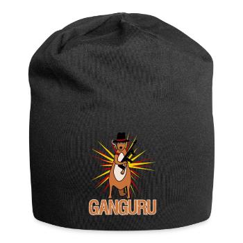 Kangaroo with gun Kangaroos - Jersey Beanie - black - Front