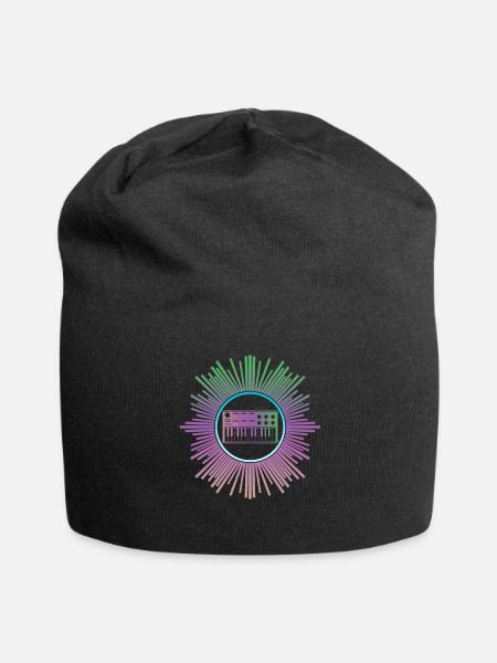 Synthesizer Synth Modular Synthesizers - Jersey-Beanie - Schwarz