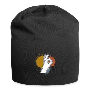 Looked in Retro Stains Looked in - Jersey Beanie - black - Front