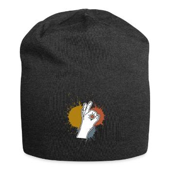 Looked in Retro Stains Looked in - Jersey Beanie - charcoal grey - Front