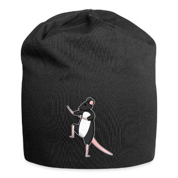 Qigong Qi Gong Maus Chigong - Jersey-Beanie - Schwarz - Vorne