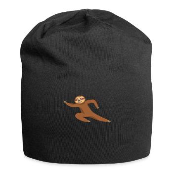 Qigong Qi Gong Sloth Chigong - Jersey-Beanie - Schwarz - Vorne