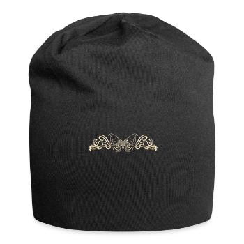 Moth Motten Occult Motte Mystical Goth - Jersey-Beanie - Schwarz - Vorne