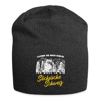 Sächsische Schweiz Elbsandsteingebirge - Jersey-Beanie - Anthrazit - Vorne