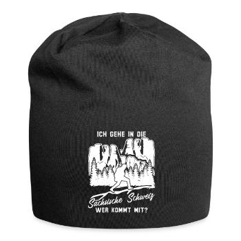 Sächsische Schweiz Wandern Wanderer - Jersey-Beanie - Schwarz - Vorne
