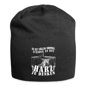 Harz Harzer Wandern Brocken - Jersey-Beanie - Schwarz - Vorne