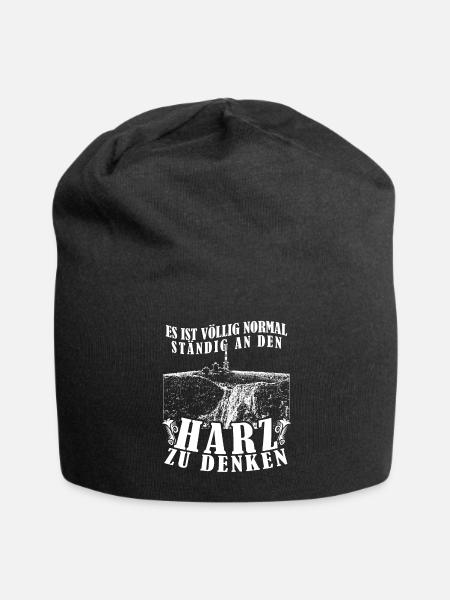 Harz Harzer Wandern Brocken - Jersey-Beanie - Schwarz