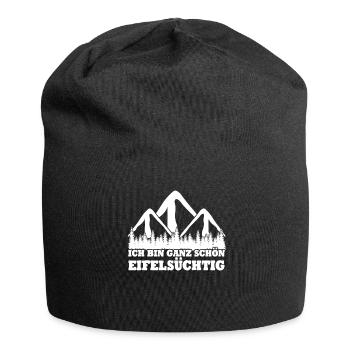 Eifel Eifelsüchtig Witz Wandern Eifler - Jersey-Beanie - Schwarz - Vorne