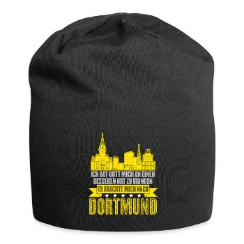 Dortmunder Stadt Ruhrpott Dortmund - Jersey-Beanie - Schwarz - Vorne