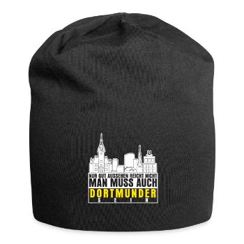 Dortmunder Ruhrpott Stadt Dortmund - Jersey-Beanie - Schwarz - Vorne