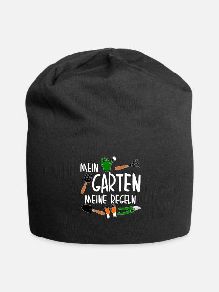 Galabauer Garten Regeln Gärtner - Jersey-Beanie - Schwarz
