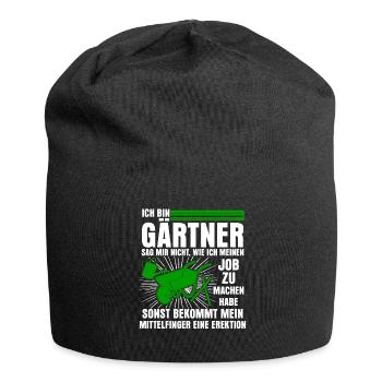 Galabauer Gartenbau Galabau Gärtner - Jersey-Beanie - Schwarz - Vorne