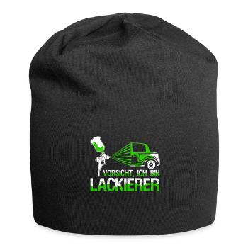 Autolackierer Lackierer Spruch Airbrush - Jersey-Beanie - Schwarz - Vorne