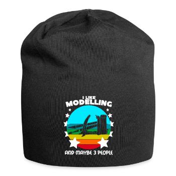 Modellbau Witz Tabletop Modellbauer - Jersey-Beanie - Schwarz - Vorne