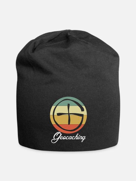 Géocacher rétro Geocache - Bonnet en jersey - noir