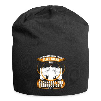Fachkraft für Lagerlogistik Lagerist - Jersey-Beanie - Schwarz - Vorne