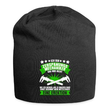 Zerspaner Witz Zerspanungsmechaniker - Jersey-Beanie - Schwarz - Vorne
