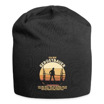 Gerüstbau Bauarbeiter Gerüst Gerüstbauer - Jersey-Beanie - Schwarz - Vorne