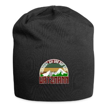 Watzmann Bergsteiger Bergsteigen Wandern - Jersey-Beanie - Schwarz - Vorne