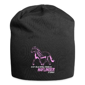 Haflinger Haflingers - Jersey-Beanie - Schwarz - Vorne