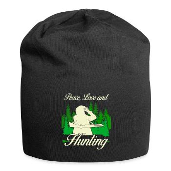 Jägerin Jäger Jagd Jagdschein Jagen - Jersey-Beanie - Schwarz - Vorne