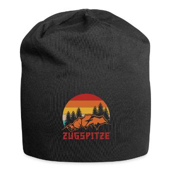 Zugspitze Berge - Jersey-Beanie - Schwarz - Vorne