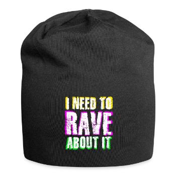 Raver Festival Techno Rave - Jersey-Beanie - Schwarz - Vorne